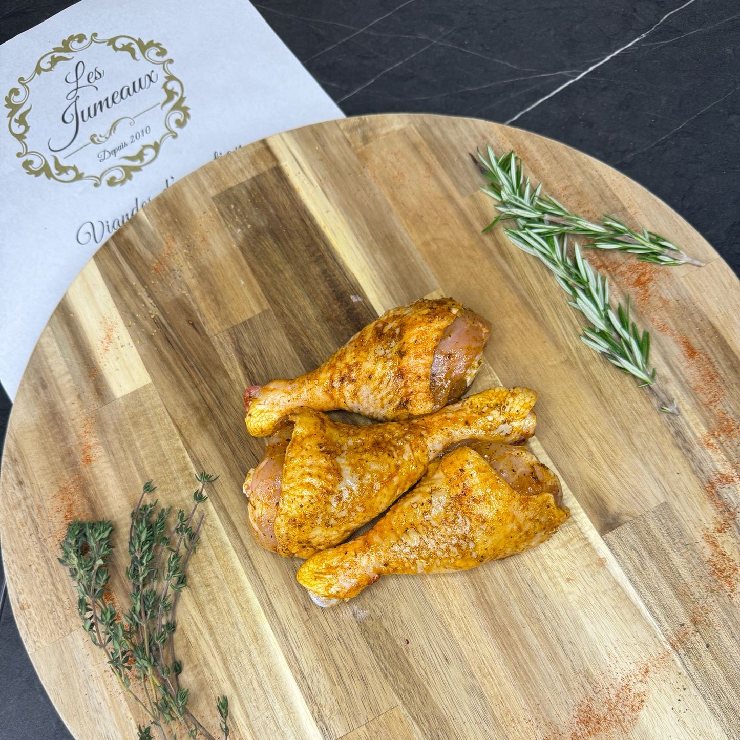 Pilon de poulet mariné