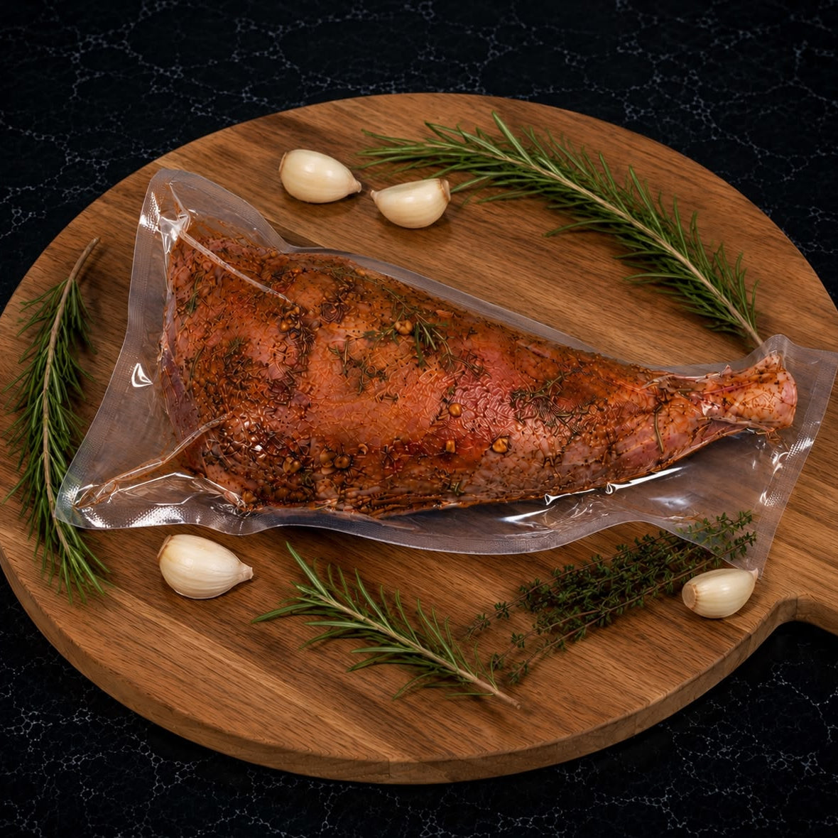Gigot d’agneau de lait à confire