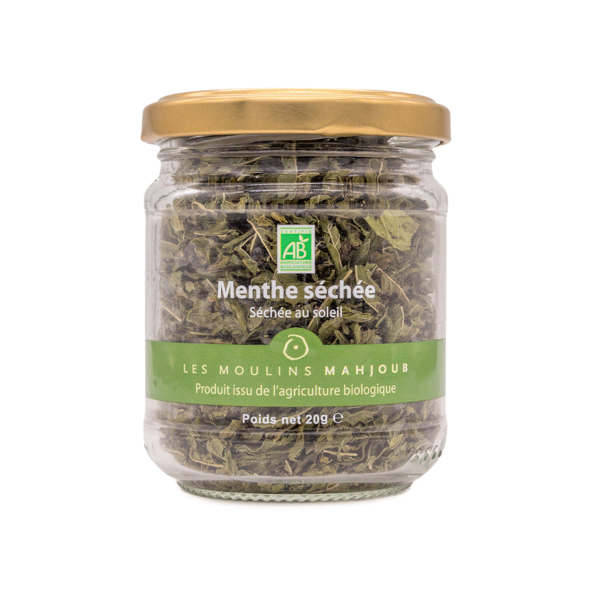 Menthe séchée bio, séchée au soleil