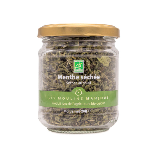 Menthe séchée bio, séchée au soleil