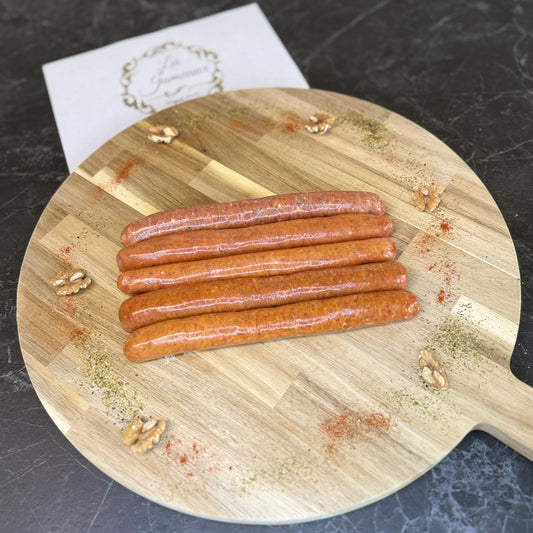 Assortiment de cinq Merguez