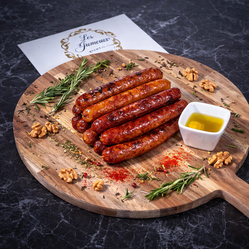 Assortiment de cinq Merguez
