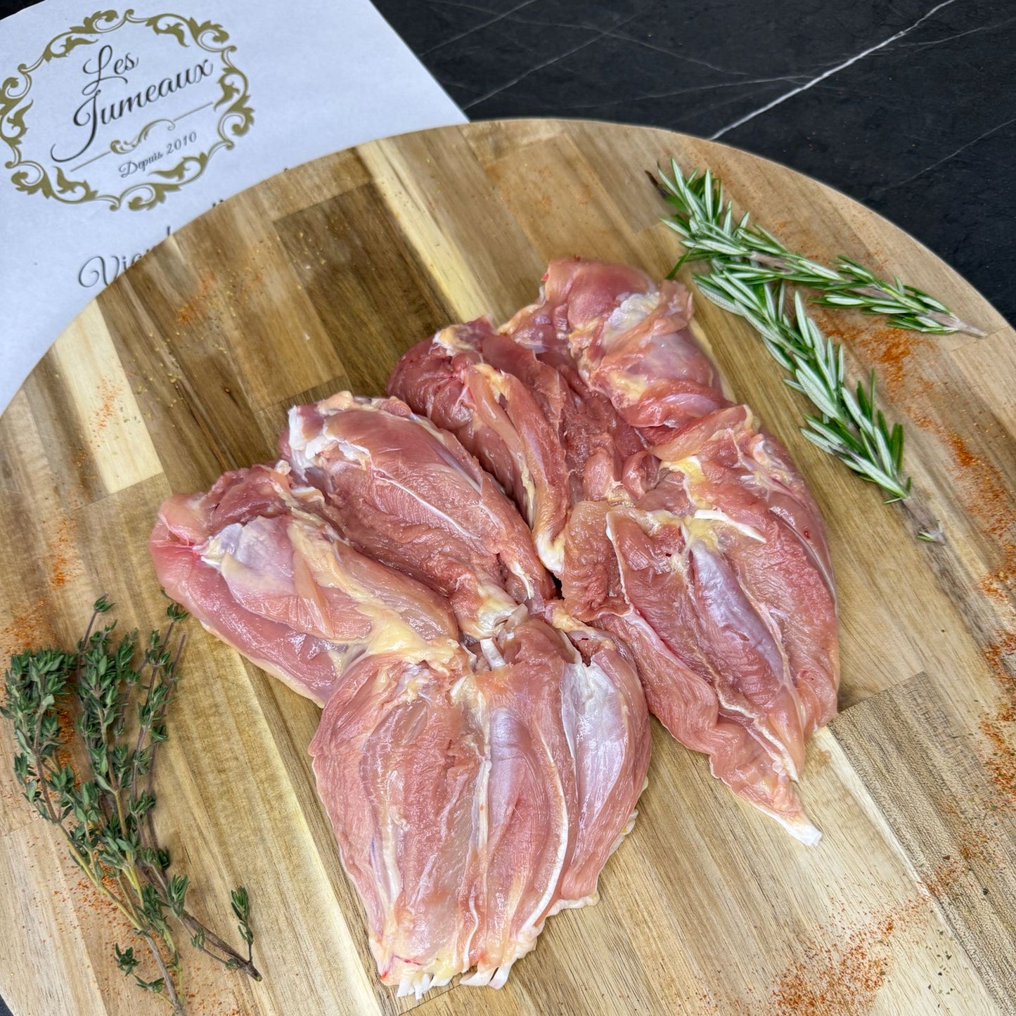 Cuisse de poulet désossée