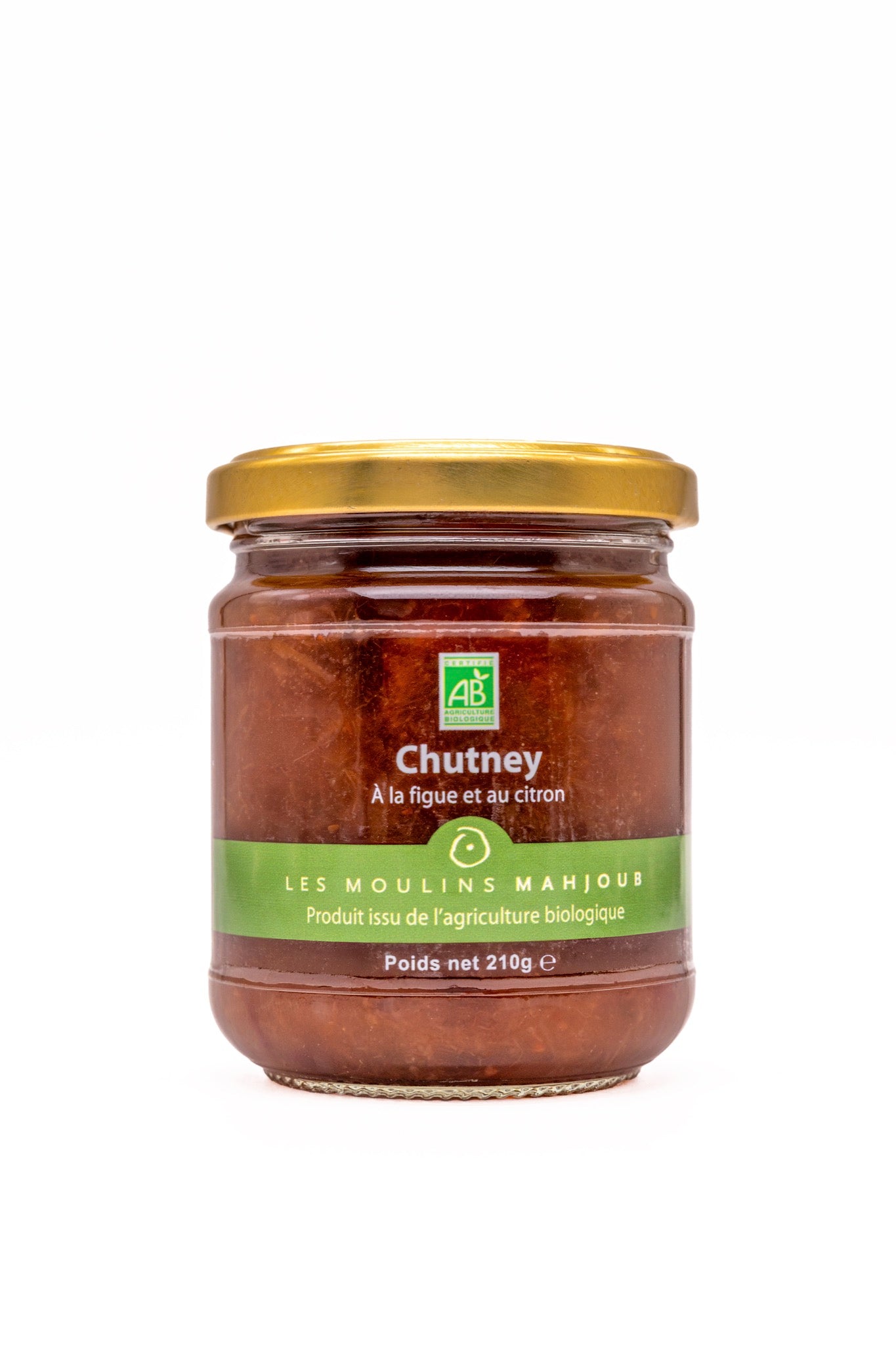 Chutney bio à la figue et au citron 210g — Les Moulins Mahjoub