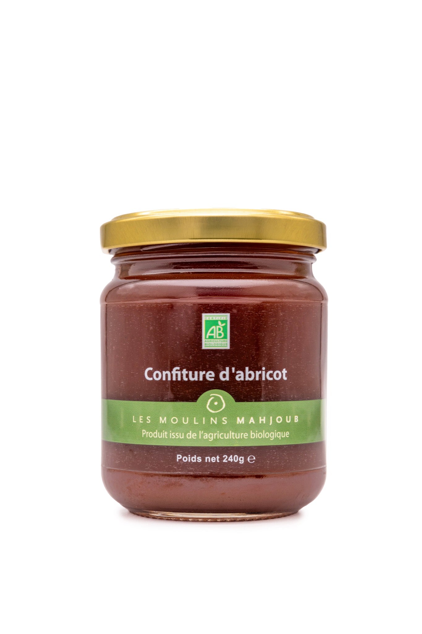 Confiture d'abricot bio 240g — Les Moulins Mahjoub