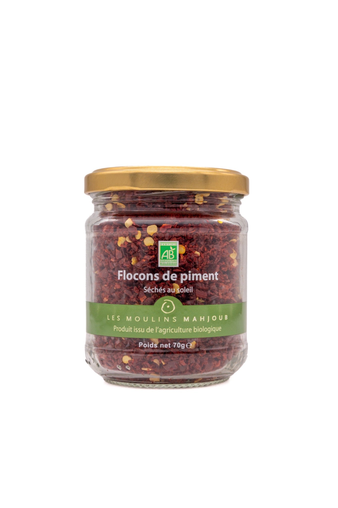 Flocons de piment, séchés au soleil 70g — Les Moulins Mahjoub
