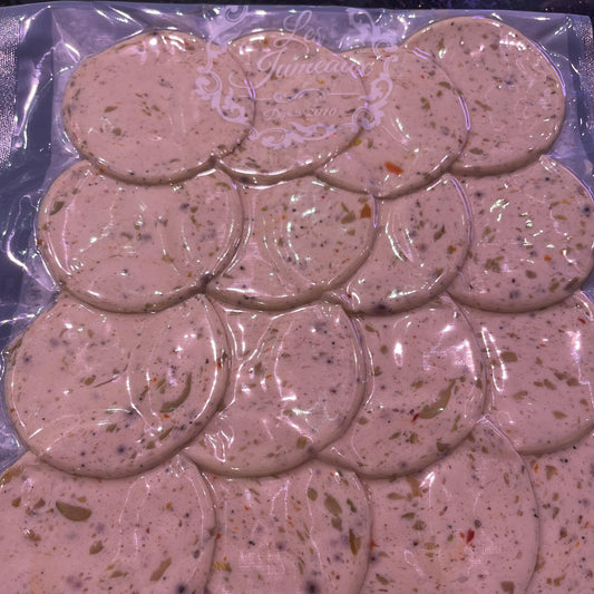 Mortadelle féculé au poulet aux olives