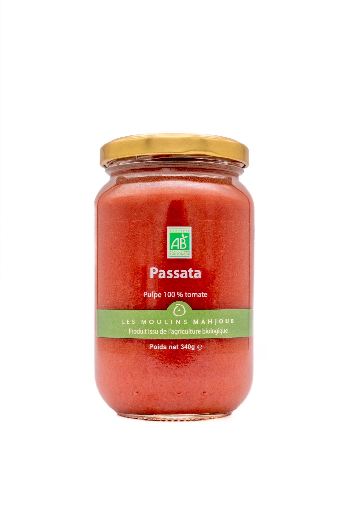 Passata bio, pulpe 100 % tomate 340g — Les Moulins Mahjoub