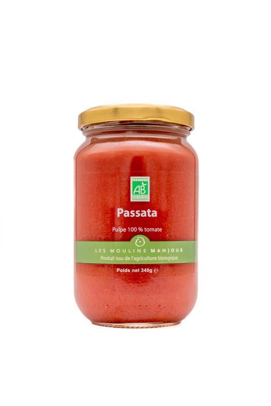 Passata bio, pulpe 100 % tomate 340g — Les Moulins Mahjoub
