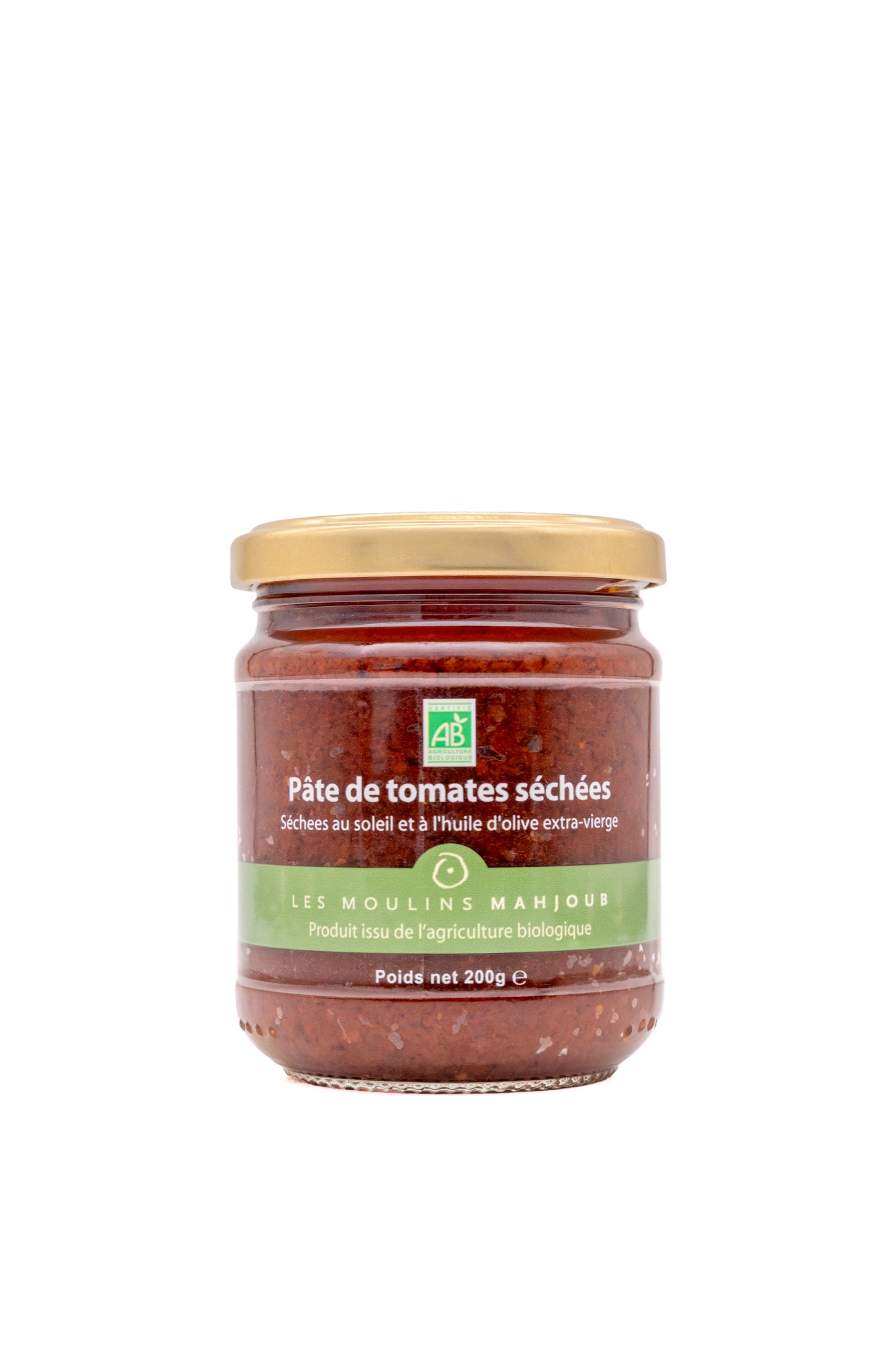 Pâte de tomate séchée bio à l'huile d'olive extra-vierge 200g — Les Moulins Mahjoub