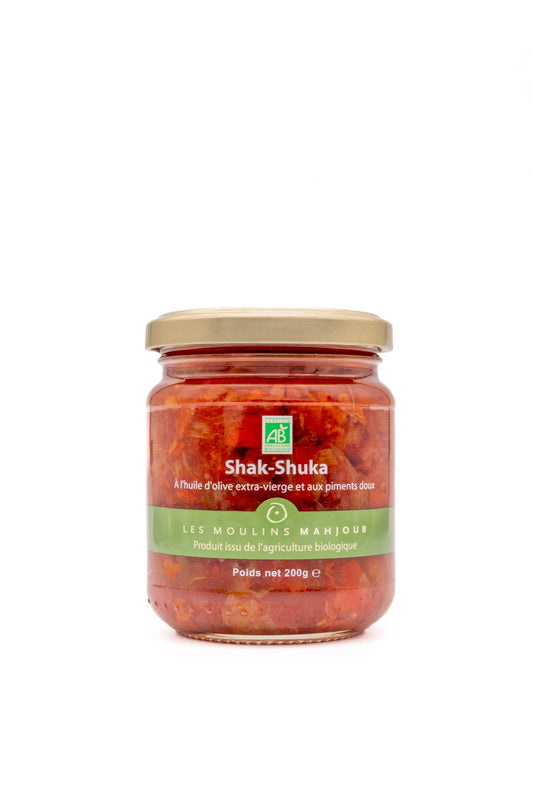 Shak-Shuka bio à l'huile d'olive extra-vierge et aux piments doux 200g — Les Moulins Mahjoub