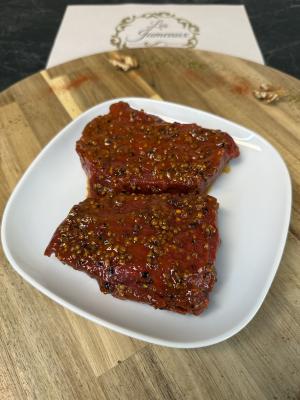 Pavé de rumsteck  de Génisse de bœuf mariné